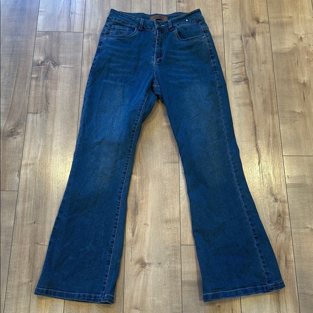 Judy Blue Dark Blue Flare Jeans Sz XS